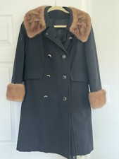 Cappotto Con Collo In Visone E